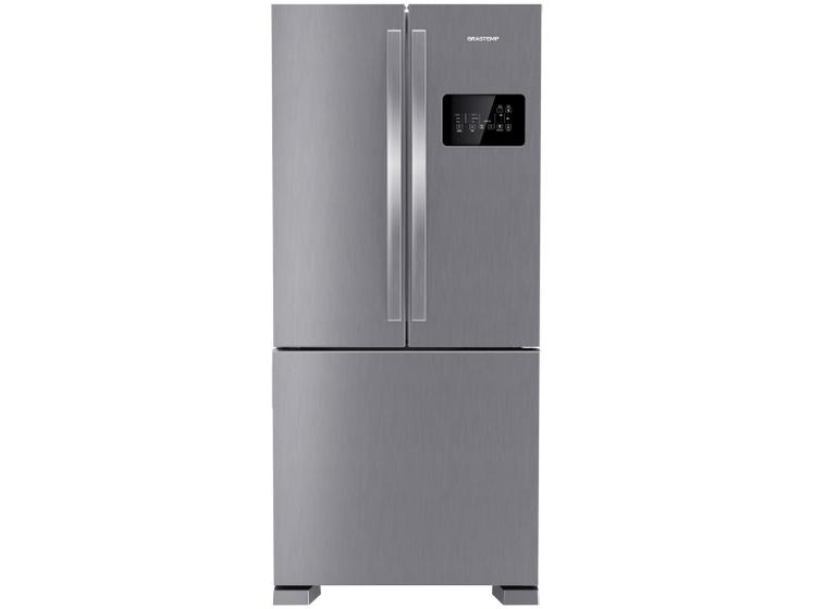Geladeira Brastemp Frost Free Side Inverse 3 Portas A+++ 554 litros cor Inox - BRO85AK Imagem de Geladeira Brastemp Frost Free Side Inverse 3 Portas A+++ 554 litros cor Inox - BRO85AK