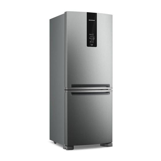 Imagem de Geladeira BRE57KANA Frost Free Inverse 447 Litros Brastemp Inox 110V