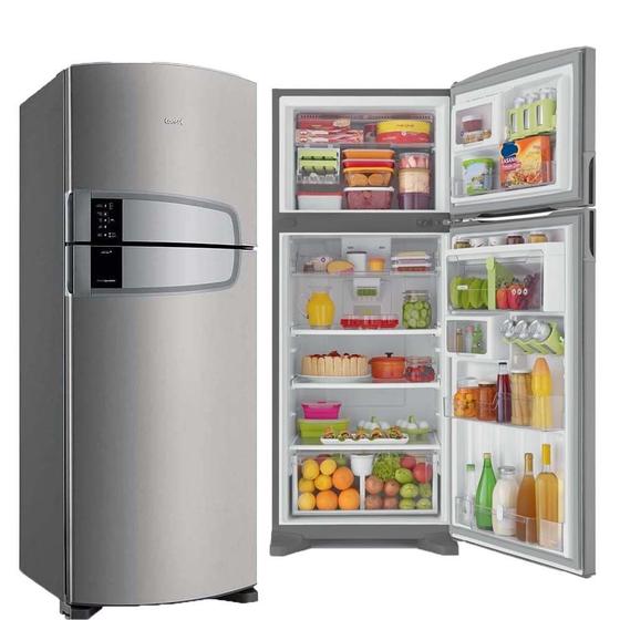 Imagem de Geladeira Consul Domest 2 Portas 405 Litros Inox Frost Free 110V