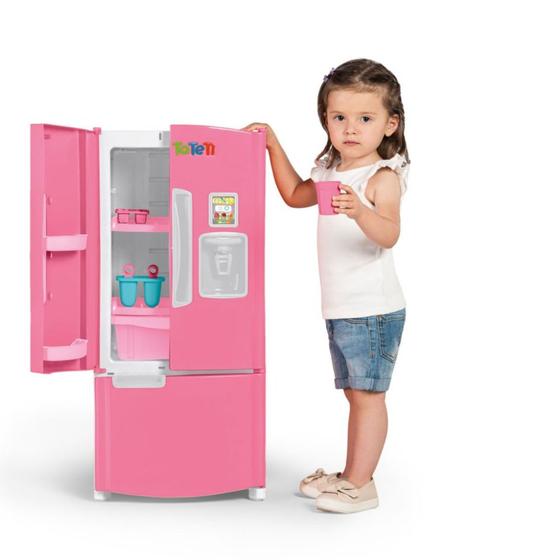 Geladeira Criança Infantil Menina acompanha Acessórios Frost Fun Candy Tateti Menor preço em Geladeira Criança Infantil Menina acompanha Acessórios Frost Fun Candy Tateti