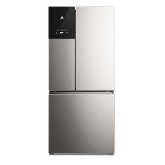 Geladeira Electrolux Frost Free Inverter 596L AutoSense 3 Portas Cor Inox Look IM8S