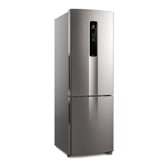 Geladeira/refrigerador 400 Litros 2 Portas Inox Bottom Freezer Efficient - Electrolux - 220v - Db44s