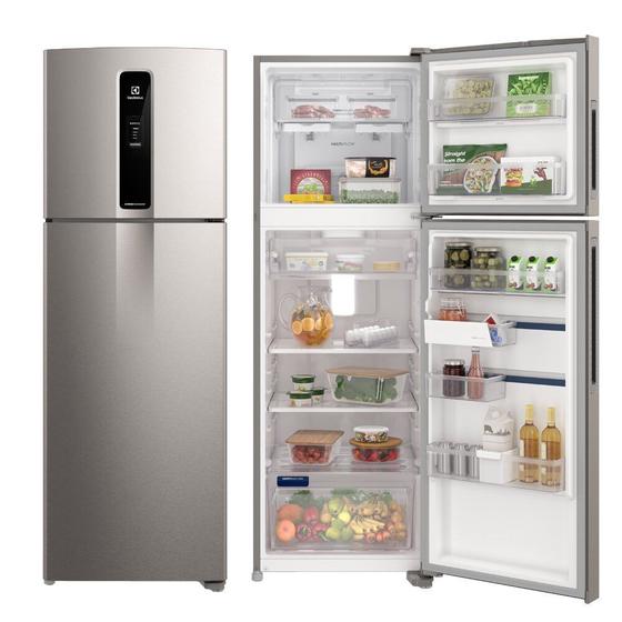 Geladeira/refrigerador 390 Litros 2 Portas Inox Efficient - Electrolux - 110v - If43s