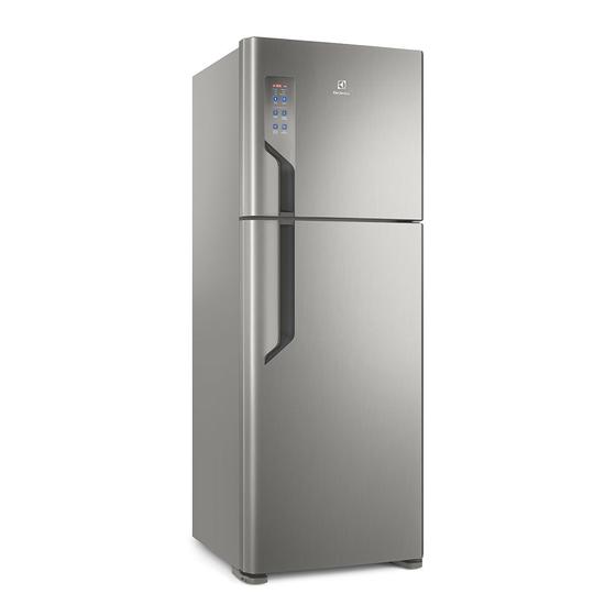 Geladeira Frost Free Electrolux 474 Litros IT56S Top Freezer Prata 110V Geladeira Duplex