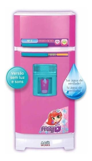 Imagem de Geladeira Infantil Magic Toys Saída De Água Acessórios Rosa