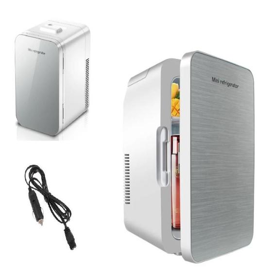 Imagem de Geladeira mini 2 em 1 frigobar refrigerador  aquecedor para casa carro ou barco resfria    12v