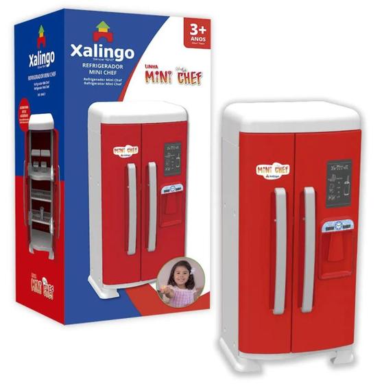 Imagem de Geladeira Mini Chif Cozinha Infantil Refrigerador - Xalingo