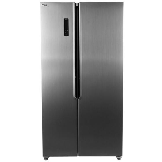Geladeira Philco Side By Side Eco Inverter PRF533I Frost Free com Tecnologia Inverter, Smart Cooling e Display Digital 437L Inox Menor preço em Geladeira Philco Side By Side Eco Inverter PRF533I Frost Free com Tecnologia Inverter, Smart Cooling e Display Digital 437L Inox
