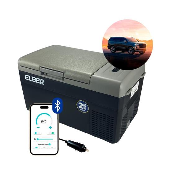Imagem de Geladeira Portátil P/Carro 20 Litros 12v/24v Elber