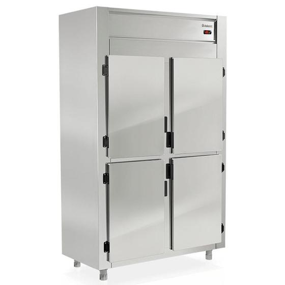 Imagem de Geladeira/Refrigerador Comercial GREP-4P - Inox 4 Portas Cegas 1044 Litros +1 a +7 C -  Gelopar