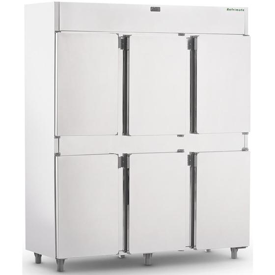 Geladeira/Refrigerador Comercial Inox 6 Portas Cegas GC6PP Refrimate Menor preço em Geladeira/Refrigerador Comercial Inox 6 Portas Cegas GC6PP Refrimate
