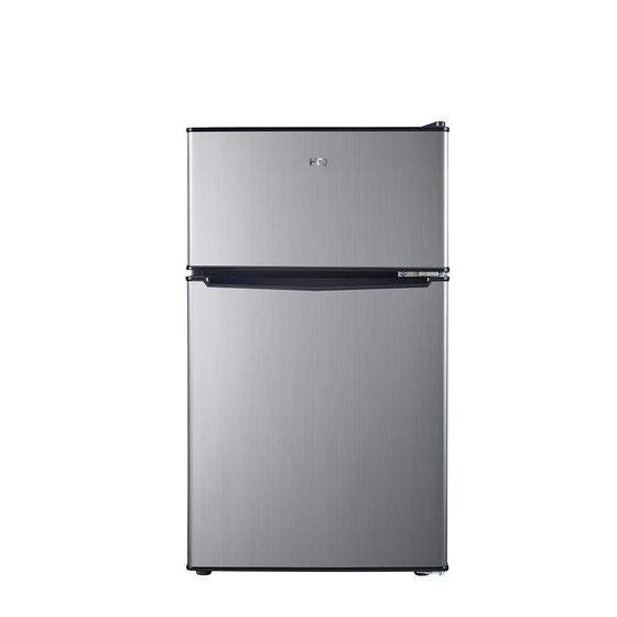 Geladeira Refrigerador Compacto HQ Defrost 90 Litros Preto/Inox HQ-90RDF Menor preço em Geladeira Refrigerador Compacto HQ Defrost 90 Litros Preto/Inox HQ-90RDF