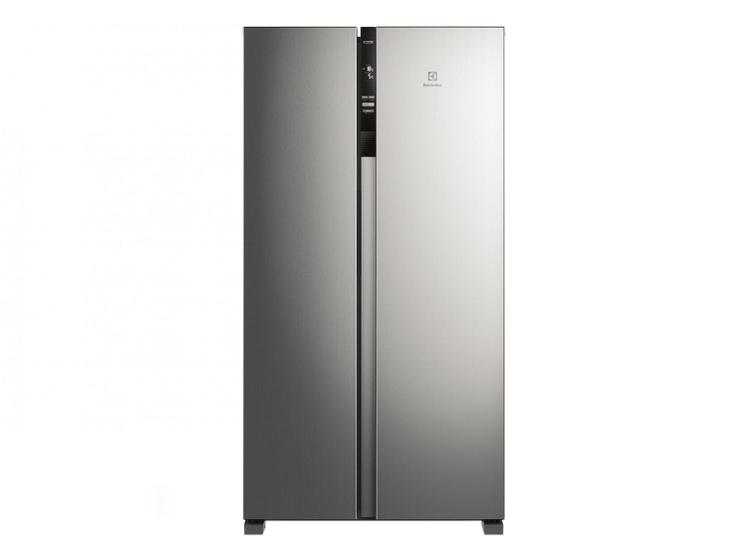 Imagem de Geladeira/Refrigerador Electrolux Frost Free Side by Side Inox Look 435L Efficient IS4S