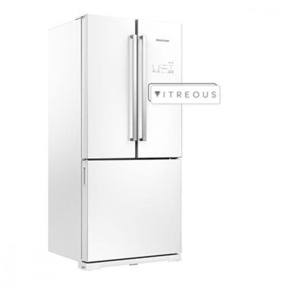 Imagem de GeladeiraRefrigerador Inverse Brastemp Side Vitreous 540 Litros Frost Free Branco GRO08  220V