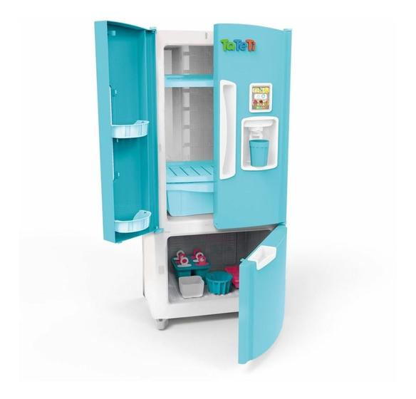 Imagem de Geladeirinha Infantil Azul Frost Fun Brinquedo Cozinha