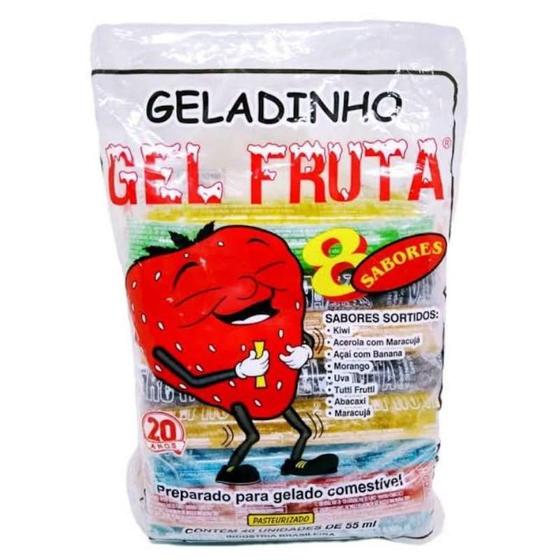 Imagem de Geladinho E Geladão Gel Fruta Fardo 5 Pacotes