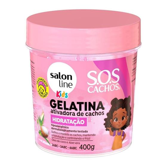 Imagem de Gelatina Ativadora de Cachos SOS Cachos Kids Hidratação 400g