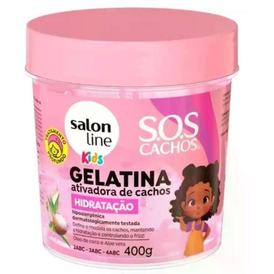 Imagem de Gelatina Ativadora de Cachos Sos Cachos Kids Hidratação 400G