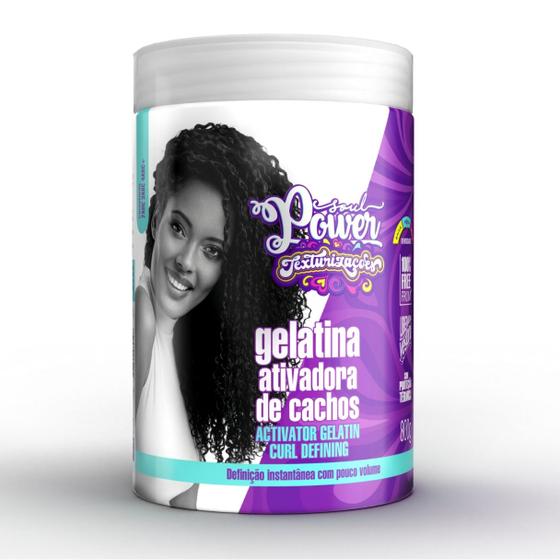 Imagem de Gelatina Ativadora De Cachos Soul Power Texturizações Alta Definição Curl Defining 800g