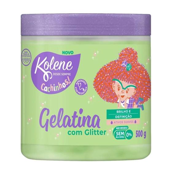 Imagem de Gelatina Capilar Kolene Cachinhos com Glitter 500g