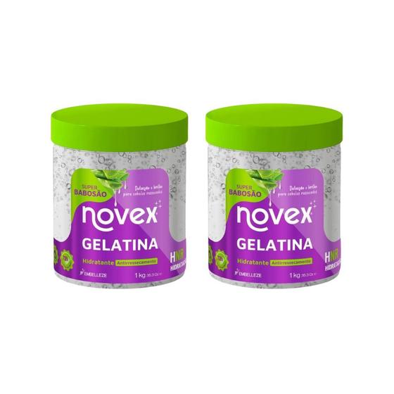 Imagem de Gelatina Capilar Novex 1000g Super Babosao - 2un