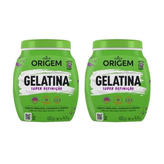 Imagem de Gelatina Capilar Origem 400G Super Definiçao - Kit Com 2Un