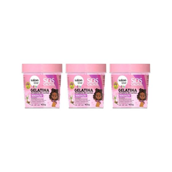 Imagem de Gelatina Capilar Salon Line 400G Sos Cachos Kids Hidrata-3Un