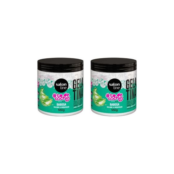 Imagem de Gelatina Capilar Salon Line 550G Todecacho Babosa- Kit C/2Un