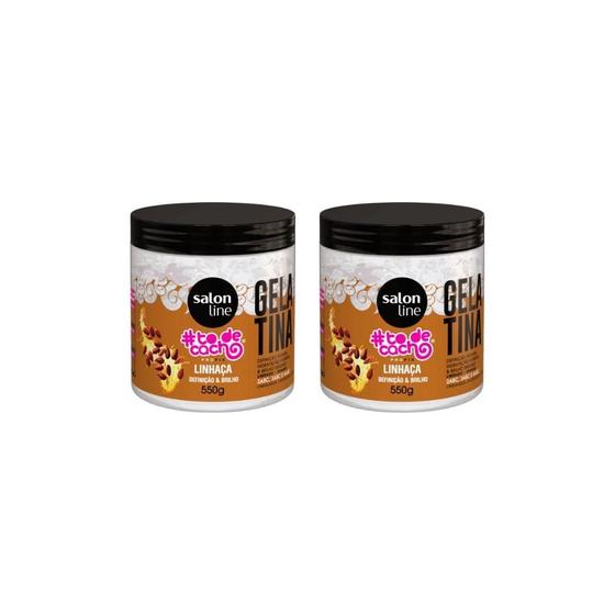 Imagem de Gelatina Capilar Salon Line 550G Todecacho Linhaca-Kit C/2Un