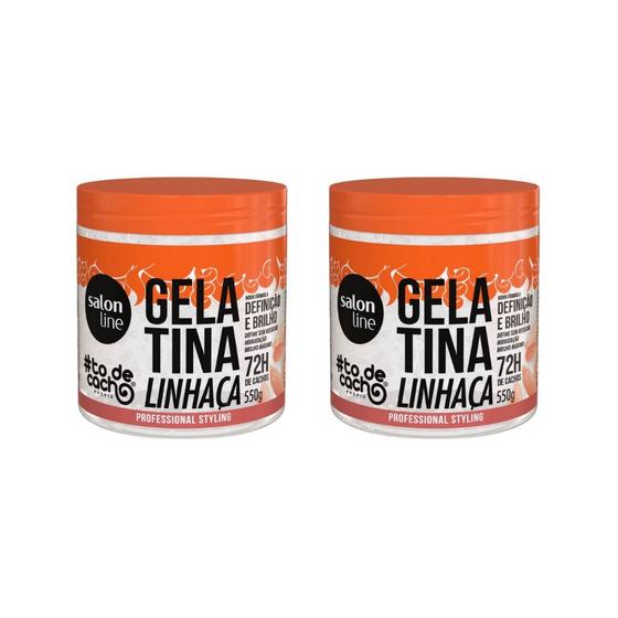 Imagem de Gelatina Capilar Salon Line 550g Todecacho Linhaca-Kit C/2un