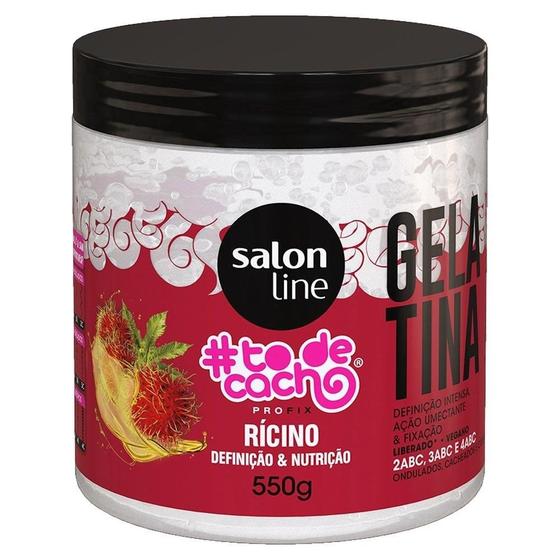 Imagem de Gelatina Capilar Salon Line Tô de Cachos Ricino 550g