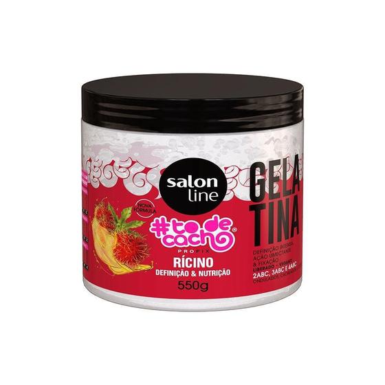 Imagem de Gelatina Capilar Salon Line Tô de Cachos Ricino 550g