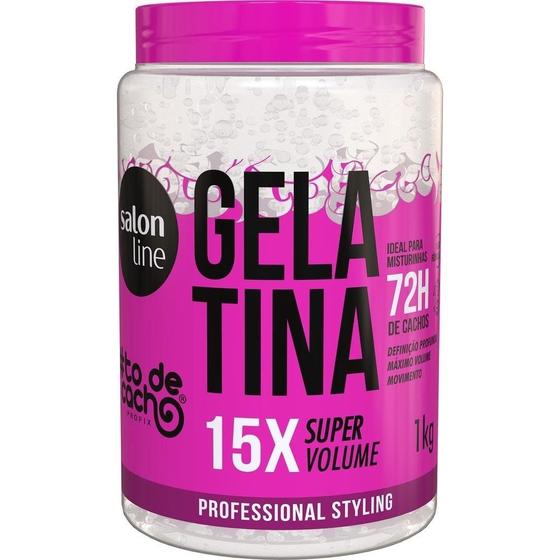 Imagem de Gelatina Capilar Salon Line Tô de Cachos Super Volume 1 Kg
