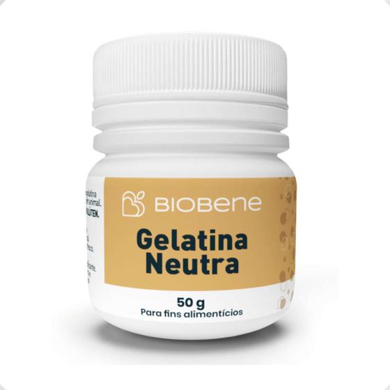 Imagem de Gelatina Espessante Em Pó Neutra Sem Glúten Biobene 50g