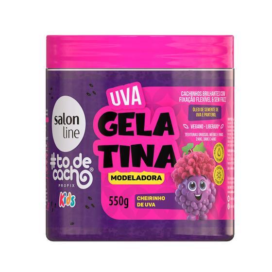 Imagem de Gelatina Modeladora Uva todecacho Kids 550g