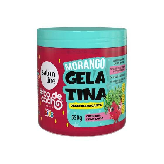 Imagem de Gelatina Morango todecacho Kids Desembaraçante 550g