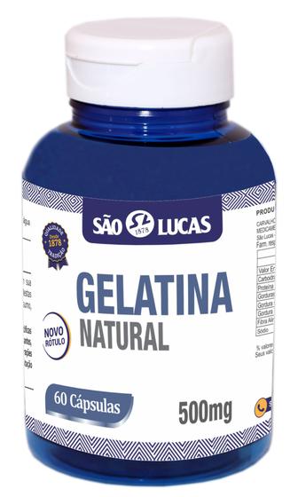 Imagem de GELATINA NATURAL 500MG 60cap São Lucas