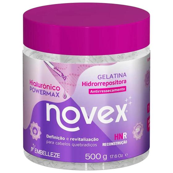 Imagem de Gelatina Novex Hidrorrepositora Hialurônico Power Max 500g