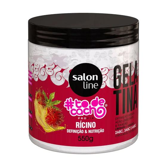 Imagem de Gelatina Óleo de Rícino todecacho Definição e Nutrição Salon Line 550g