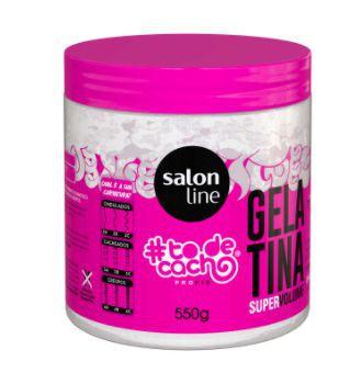 Imagem de Gelatina para cabelo todecacho Salon Line 550g Vai Ter Volume Sim cabelo cacheado e liso