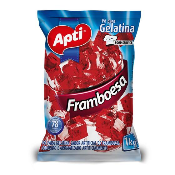 Gelatina sabores variados embalagem 1 quilograma Apti Gelatina