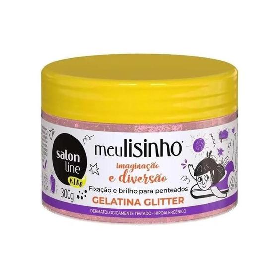 Imagem de Gelatina Salon Line Kids Meu Lisinho Glitter 300g