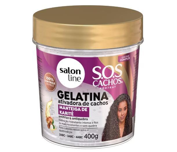 Imagem de Gelatina salon line s.o.s cachos manteiga de karite 400g