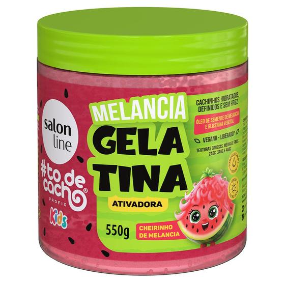 Imagem de Gelatina Salon Line Todecacho Melancia Kids 550g