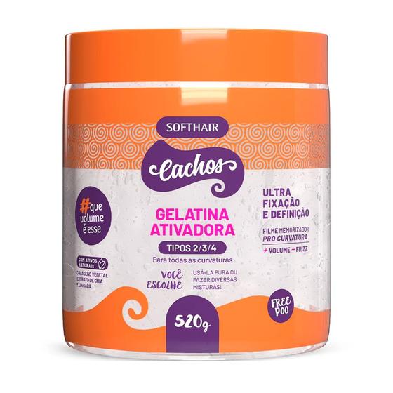 Imagem de Gelatina Soft Hair Ativadora Cachos 520ml