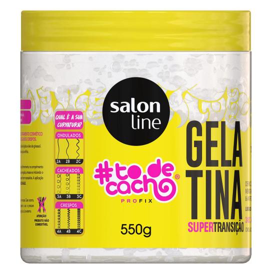 Gelatina todecacho Super Transição Capilar Salon Line 550g Gelatina