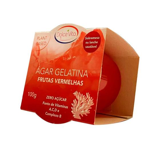 Imagem de Gelatina Vegana Sabor Frutas Vermelhas Dolce Vita 100g