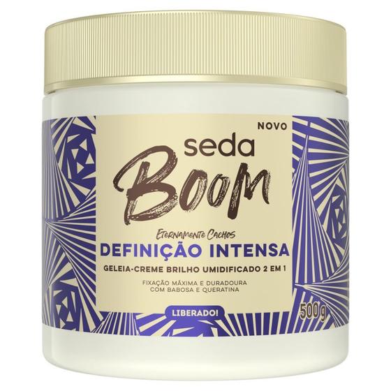 Imagem de Geleia Creme Seda Boom Definição Intensa 2 em 1 Eternamente Cachos 500g