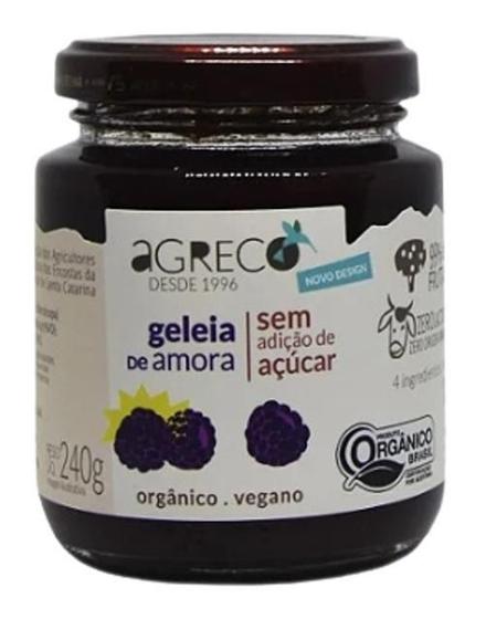 Imagem de Geleia de Amora Orgânica Sem Açúcar Agreco 240g