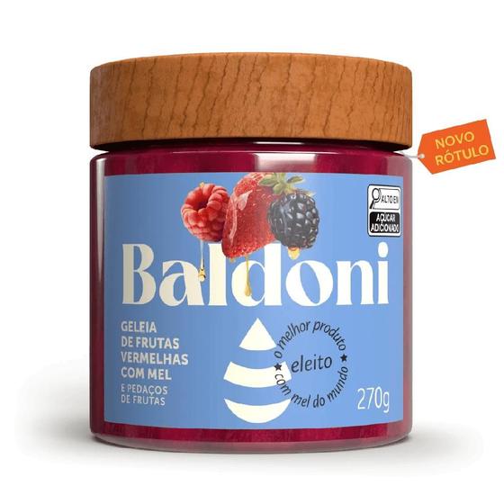 Imagem de Geleia de Frutas Vermelhas com Mel Baldoni 270g